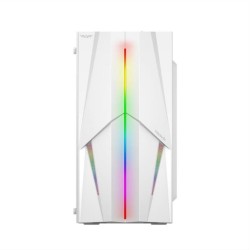 ARMAGGEDDON GAMING PC CASE MATX WITH RGB EFFECTS WHITE TRON1XW