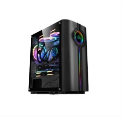 ARMAGGEDDON PC CASE TRON HOLO 3 MATX BLACK - HOLO3B