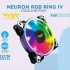ARMAGGEDDON GAMING PC COOLING FAN (120MM RGB FAN) NEURON RGB RING IV
