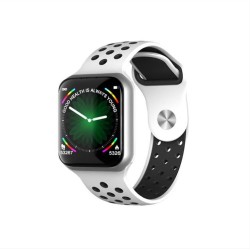 Smartwatch F8, 37mm, Bluetooth, IP67, Silver/White - 73035 Smartwatch F8, 37mm, Bluetooth, IP67, Silver/White - 73035