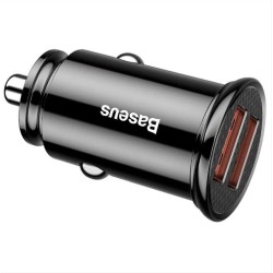 BASEUS car charger 2x USB Quick Charger QC3.0 30W Black CCALL-YD01