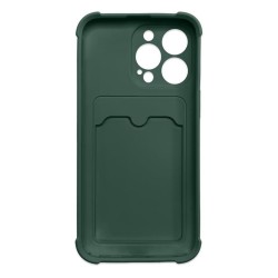 Card Armor Case Pouch Cover for iPhone 11 Pro Card Wallet Silicone Air Bag Armor Green