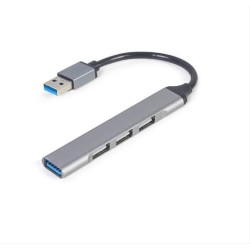 GEMBIRD 4-PORT USB HUB (USB3X1 - USB2X3 PORTS) SILVER
