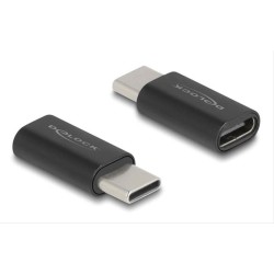 DELOCK αντάπτορας USB-C 60034, αρσενικό σε θηλυκό, 10Gbps, μαύρος DELOCK αντάπτορας USB-C 60034, αρσενικό σε θηλυκό, 10Gbps, μαύρος