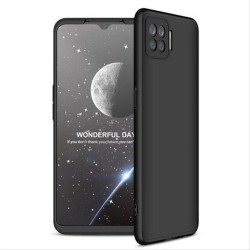 GKK 360 Protection Case Front and Back Case Full Body Cover Oppo A73 black