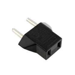 Adapter BX-9619, US to EU, CEE 7/16, 220V, Black - 17705 Adapter BX-9619, US to EU, CEE 7/16, 220V, Black - 17705