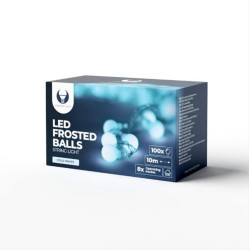 String Light LED FROSTED BALLS FB102 10m 100 balls cold white 230V Forever Light RTV100183