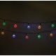 String Light Solar LED CRYSTAL BALLS SCB61 6,5m 30 balls multicolor Forever Light RTV100188