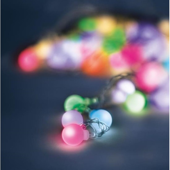 String Light LED FROSTED BALLS FB53 5m 30 balls multicolor 230V Forever Light RTV100237