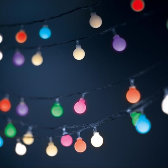 String Light LED FROSTED BALLS FB53 5m 30 balls multicolor 230V Forever Light RTV100237
