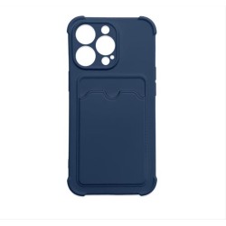 Card Armor Case cover for iPhone 13 card wallet Air Bag armored housing navy blue