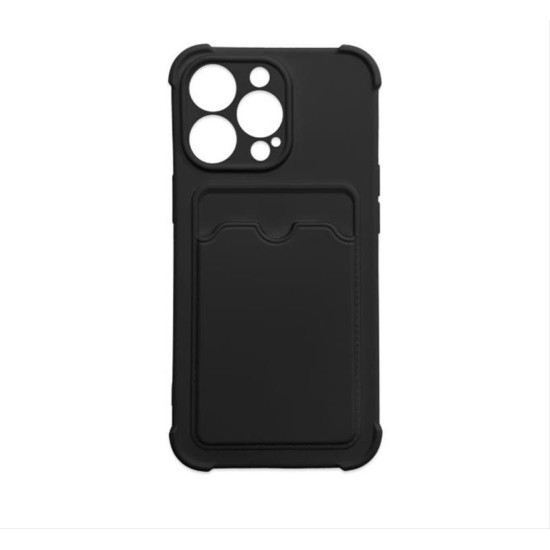 Card Armor Case cover for iPhone XS / iPhone X card wallet Air Bag armored housing black