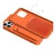 Card Case silicone wallet case with card holder documents for iPhone 13 orange