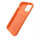 Card Case silicone wallet case with card holder documents for iPhone 13 orange