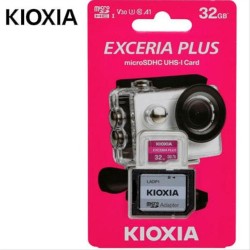 KIOXIA 4K MICRO SD 32GB EXCERIA PLUS UHS I U3 WITH ADAPTER M303