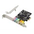 POWERTECH κάρτα επέκτασης PCIe σε 6x channel audio ST17, CM8738