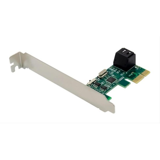 POWERTECH κάρτα επέκτασης PCIe σε 2x SATA 3.0 ST544, ASM1061