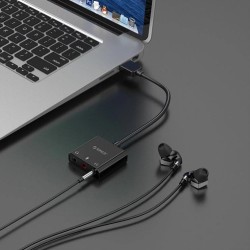 ORICO USB κάρτα ήχου SKT3, USB2.0, 3x 3.5mm, μαύρο