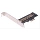 POWERTECH κάρτα επέκτασης PCIe x1 σε M.2 Key M NVMe TOOL-0046