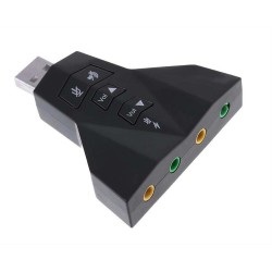 POWERTECH USB κάρτα ήχου 7.1CH, με έξοδο μικρόφωνου και ακουστικού