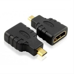 POWERTECH αντάπτορας HDMI θηλυκό σε HDMI Micro αρσενικό ADA-H002, μαύρος POWERTECH αντάπτορας HDMI θηλυκό σε HDMI Micro αρσενικό ADA-H002, μαύρος