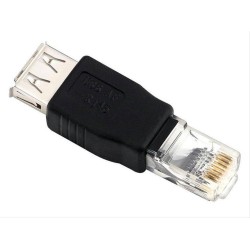 POWERTECH αντάπτορας RJ45 σε USB 2.0 female CAB-U085 POWERTECH αντάπτορας RJ45 σε USB 2.0 female CAB-U085