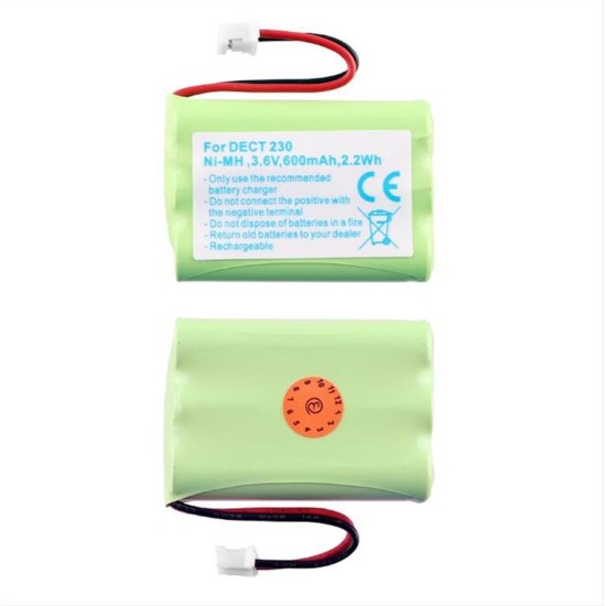 ΜΠΑΤΑΡΙΕΣ ΕΠΑΝΑΦΟΡΤΙΖΟΜΕΝΕΣ DECT 230/T357 3.6V AAA NIMH 600mAh 2.2Wh