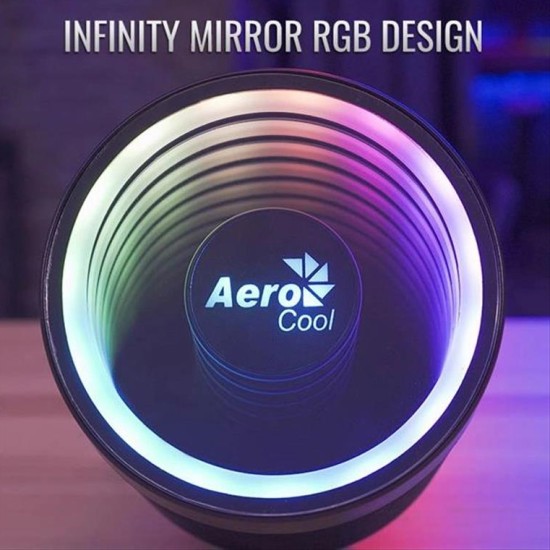 AEROCOOL ψύκτρα για CPU MIRAGE-5ARGB-PWM-4P, 3000rpm, 30dBA, 74.3CFM