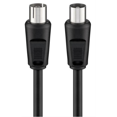 GOOBAY καλώδιο κεραίας αρσενικό σε θηλυκό 11722, <70dB, CCS, 2.5m, μαύρο GOOBAY καλώδιο κεραίας αρσενικό σε θηλυκό 11722, <70dB, CCS, 2.5m, μαύρο