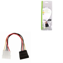 Καλώδιο-αντάπτορας τροφοδοσίας SATA 15-pin θηλ. - Molex αρσ., 0.15m.  CCGP73500VA015