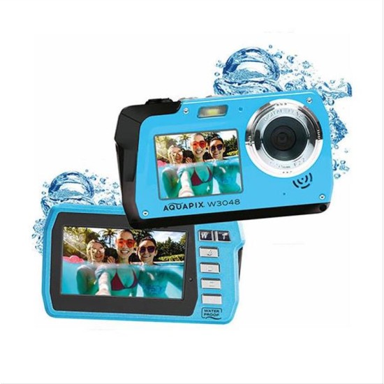 AQUAPIX WATERPROOF CAMERA W-3048 ICEBLUE EDGE AQUA10075 AQUAPIX WATERPROOF CAMERA W-3048 ICEBLUE EDGE AQUA10075