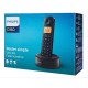 PHILIPS ασύρματο τηλέφωνο D1601B/34, με ελληνικό μενού, μαύρο