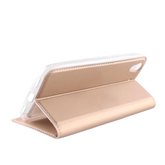 ΘΗΚΗ XIAOMI REDMI 4X 5.0" MAGNET BOOK STAND GOLD