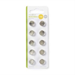 NEDIS Αλκαλικές μπαταρίες LR44, 1.5V σε καρτέλα blister 10 μπαταριών BAAKLR4410BL