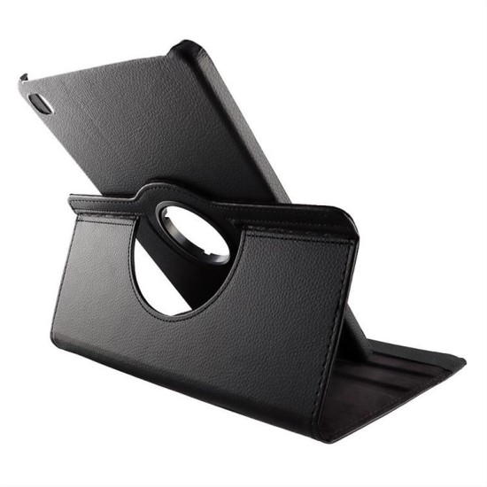 ΘΗΚΗ SAMSUNG P610/P615 TAB S6 LITE 10.4" LEATHER BOOK ROTATING STAND BLACK