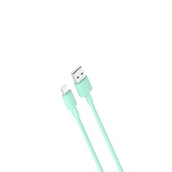 XO cable NB156 USB - Lightning 1,0 m 2,4A green GSM104066