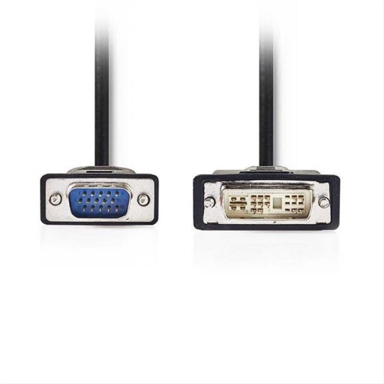 NEDIS Καλώδιο DVI-A 12+5p αρσ. - VGA αρσ. 2m. CCGP32100BK20