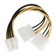 Καλώδιο-splitter τροφοδοσίας 2x Molex 4-pin σε EPS 8-pin, 0.15m.NEDIS CCGP74400VA015
