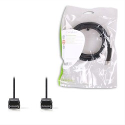 NEDIS Καλώδιο DisplayPort αρσ.- DisplayPort αρσ., 2.00m, μαύρο. CCGP37010BK20