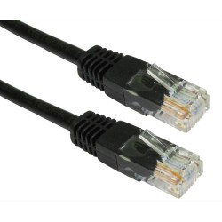 POWERTECH καλώδιο UTP Cat 6e, CCA 24AWG, 0.5mm patch cord, 10m, μαύρο