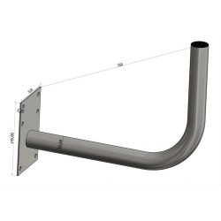 VIKAR Βάση τοίχου 22014, Φ33x350mm x2mm VIKAR Βάση τοίχου 22014, Φ33x350mm x2mm