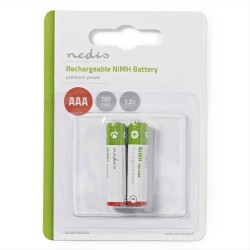 Επαναφορτιζόμενη μπαταρία ΑΑΑ Νi-MH 700 mAh 1.2V, σε blister 2 μπαταριών.