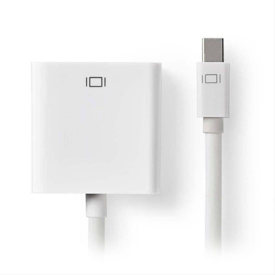 Καλώδιο - αντάπτορας mini DisplayPort αρσ.- VGA θηλ. NEDIS CCGP37850WT02