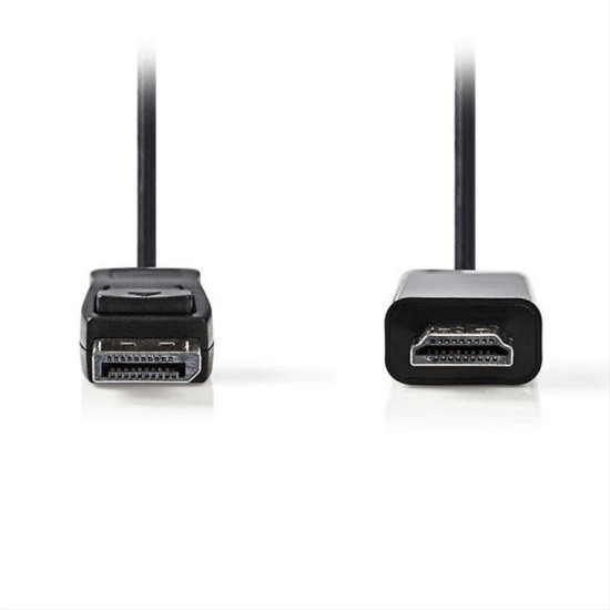 Καλώδιο εικόνας DisplayPort αρσ. σε HDMI αρσ., 2m. NEDIS CCGP37100BK20