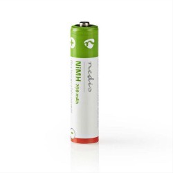 Επαναφορτιζόμενη μπαταρία ΑΑΑ Νi-MH 700 mAh 1.2V Ready to use σε blister 4 μπαταριών.