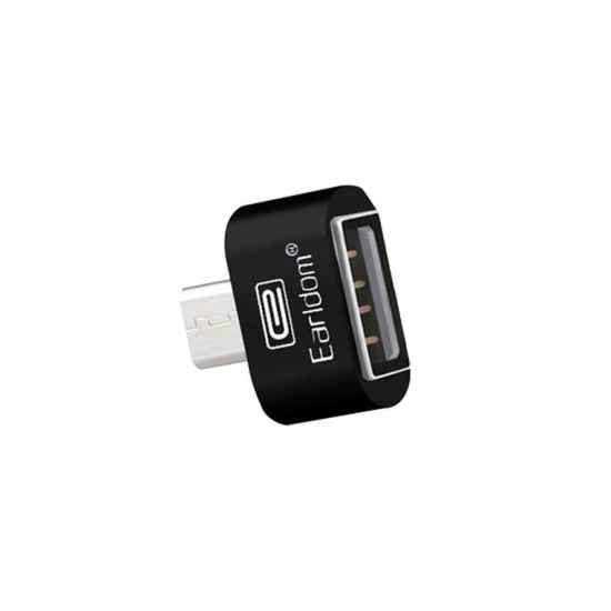 Προσαρμογέας, Earldom, OT03, USB F σε Micro USB, OTG, Μαύρο 14868