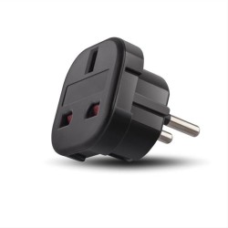 Forever travel adapter EU/UK black (T_0013686) Forever travel adapter EU/UK black (T_0013686)