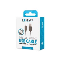 Forever cable USB - USB-C 1,0 m 1A black Forever cable USB - USB-C 1,0 m 1A black