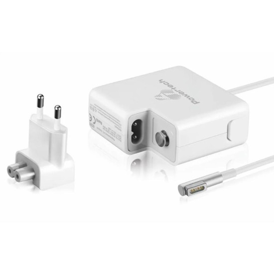 POWERTECH τροφοδοτικό laptop PT-288 για Apple, 60W, 16.5V/3.65A, λευκό POWERTECH τροφοδοτικό laptop PT-288 για Apple, 60W, 16.5V/3.65A, λευκό