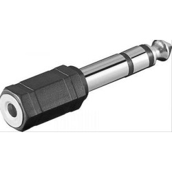 Αντάπτορας 6,35mm Stereo αρσ. - 3,5mm Stereo θηλ jack Αντάπτορας 6,35mm Stereo αρσ. - 3,5mm Stereo θηλ jack